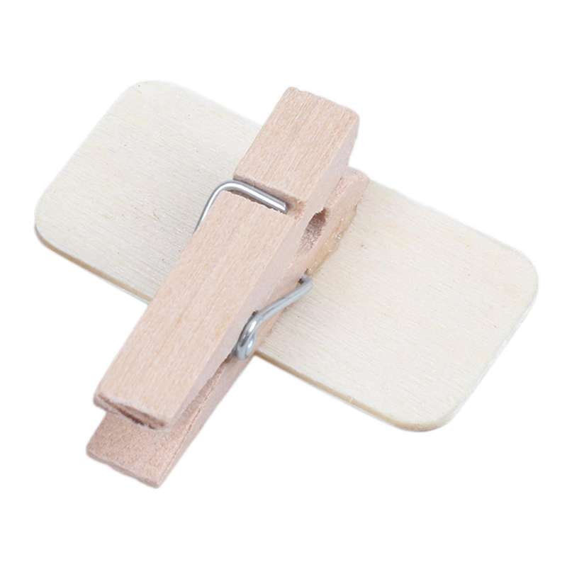 250 Mini Blackboard Wood Message Slate Rectangle Clip Clip Panel Card