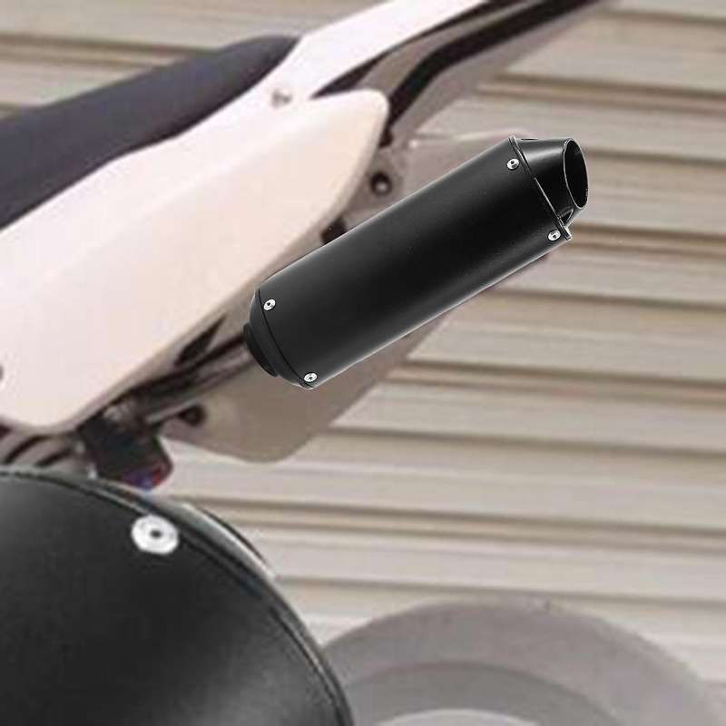38mm Motorcycle Exhaust Muffler Pipe for Honda Yamaha Kawasaki(black)