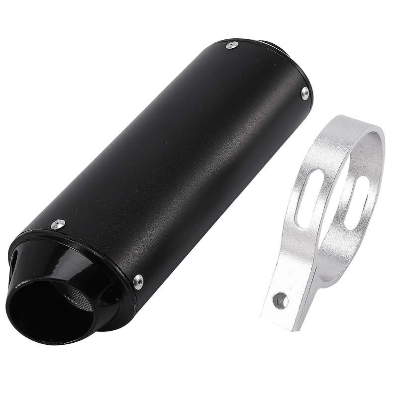 38mm Motorcycle Exhaust Muffler Pipe for Honda Yamaha Kawasaki(black)