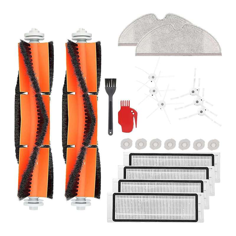 23pcs Filter Main Brush Mop Cloth for Xiaomi Roborock E25 E4 S6 E35