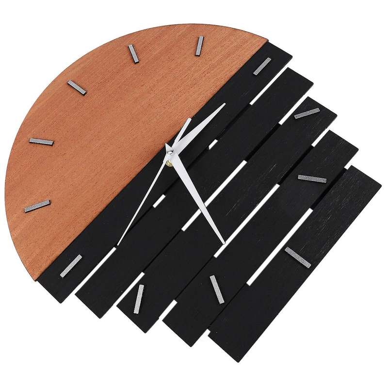 Wooden Wall Clock Rustic Shabby Clock Decoration A