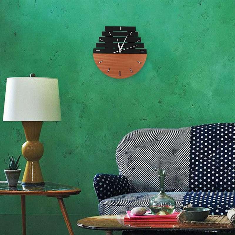 Wooden Wall Clock Rustic Shabby Clock Decoration A