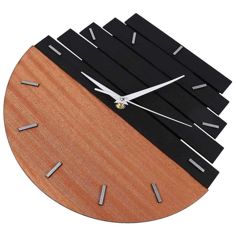 Wooden Wall Clock Rustic Shabby Clock Decoration A