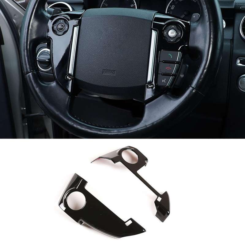Car Steering Wheel Button Decoration Frame Cover Trim for Land Rover