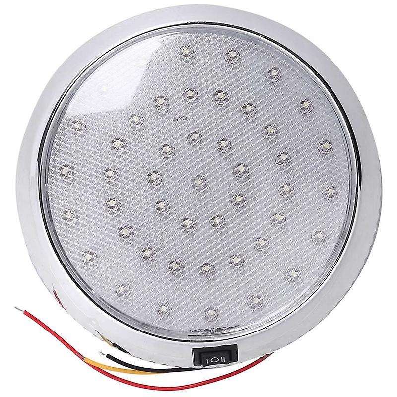 3x 12v Car Round Ceiling Interior Light Boat Rv Surface Ceiling Light