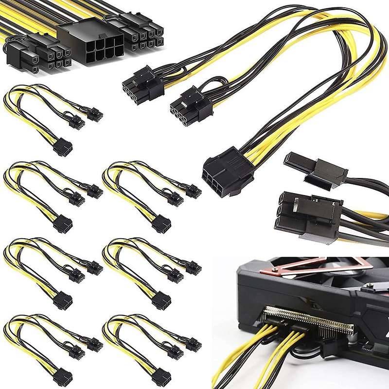 8 Pin Pcie Splitter to Dual 8 Pin (6+2) Graphics Card Pcie Power