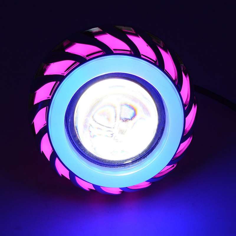 12v Lens Light 30w 1200lm 200000h Double Aperture Light Pink and Blue