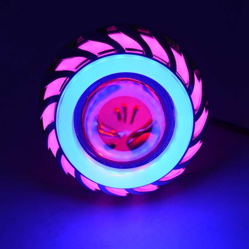 12v Lens Light 30w 1200lm 200000h Double Aperture Light Pink and Blue