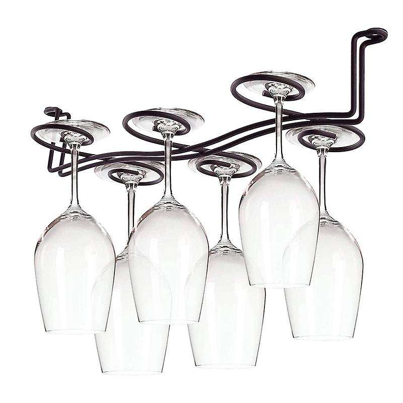 2 Pack Wine Glass Rack Under Counter,for Kitchen Bar Glasses Rack