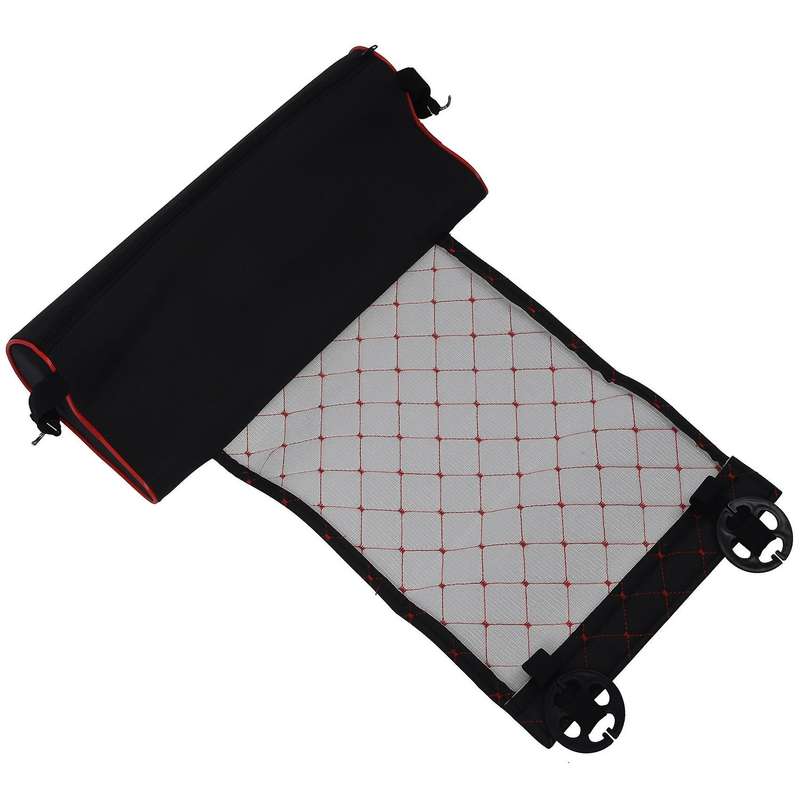 Automobile Seat Leather Leg Pad Support Extension Mat Black Red Line