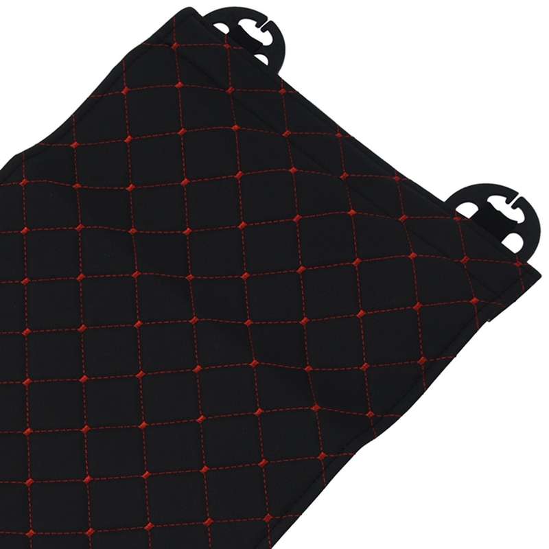 Automobile Seat Leather Leg Pad Support Extension Mat Black Red Line