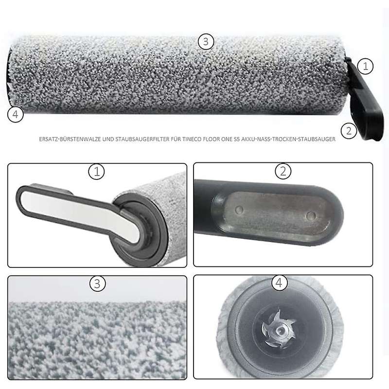 Filter Roller Brush for Tineco Floor One S5 Cordless Vacuum Cleaner