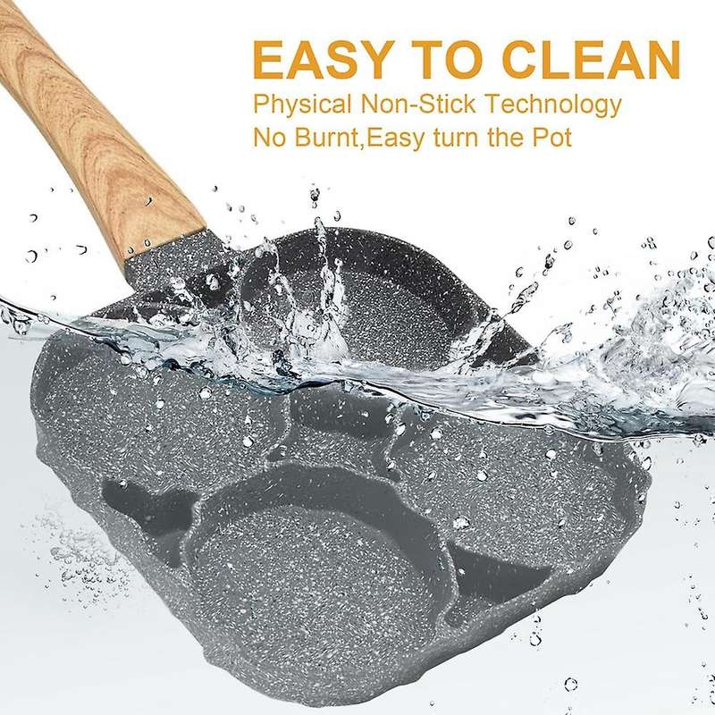 Non-stick Pancake Pan Egg Pan with 4 Hole Fried Egg Pan