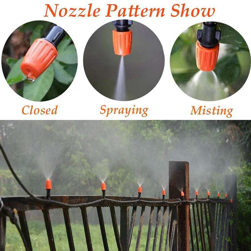 3-way Atomizing Nozzle, Adjustable Garden Irrigation Nozzle