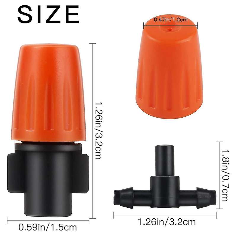 3-way Atomizing Nozzle, Adjustable Garden Irrigation Nozzle