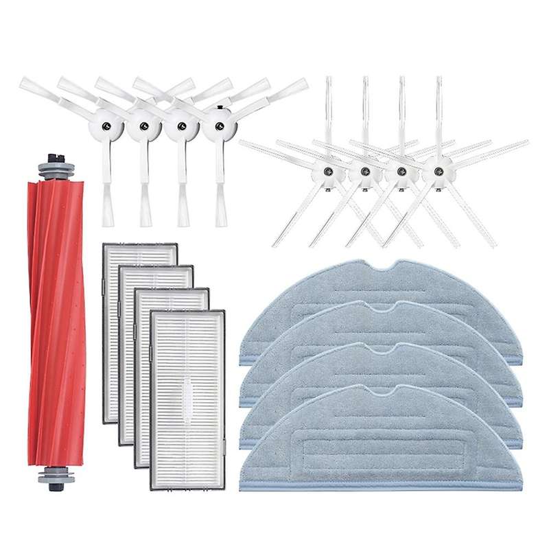 17pcs Hepa Filter Main Side Brush Mop Cloth for Roborock G10s