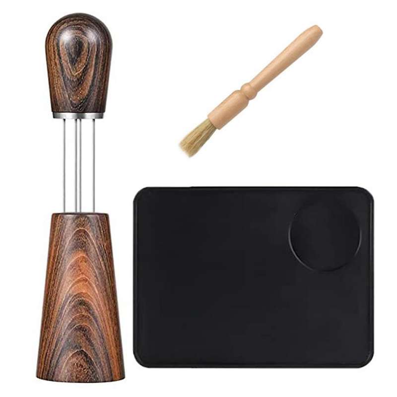Espresso Coffee Stirrer with Coffee Mat and Bursh, for Espresso B