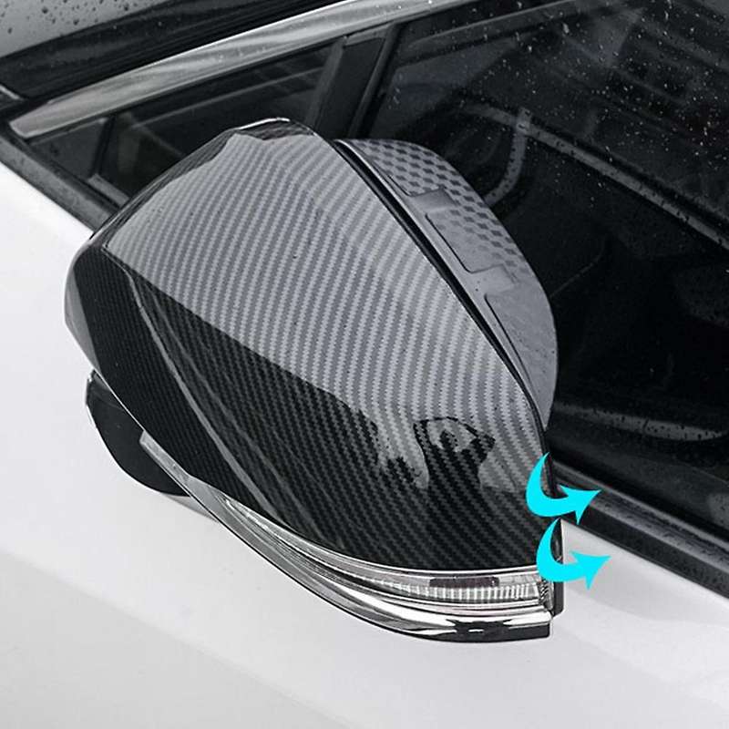 For Toyota Harrier Venza 20-22 Carbon Fiber Rearview Mirror Rain Trim