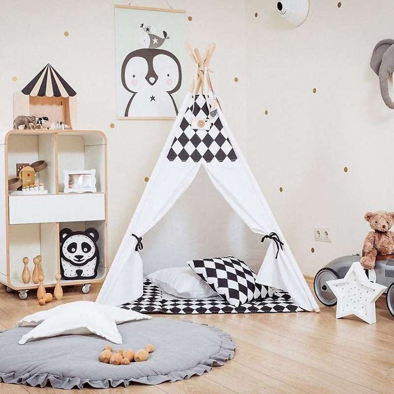 Round Solid Color Lace Play Mat, Baby Room Crawling Mat (light Gray)