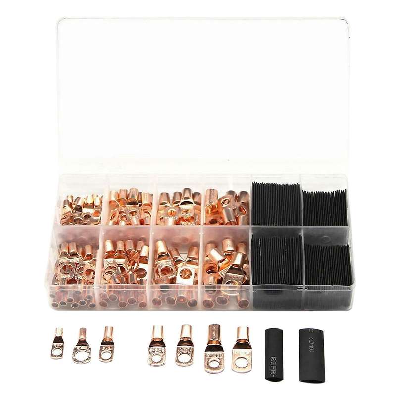 260pcs Car Terminal Wire Crimp Connector with Heat Shrink Tube Kit