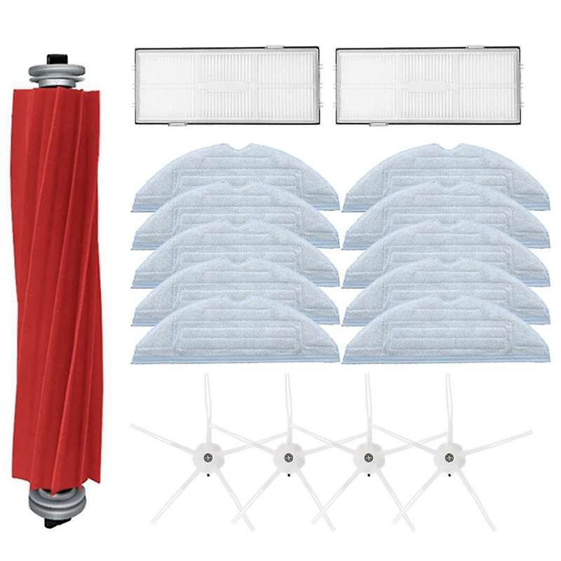 17pcs Hepa Filter Mopping Cloths Side Brush for Xiaomi Roborock T7s