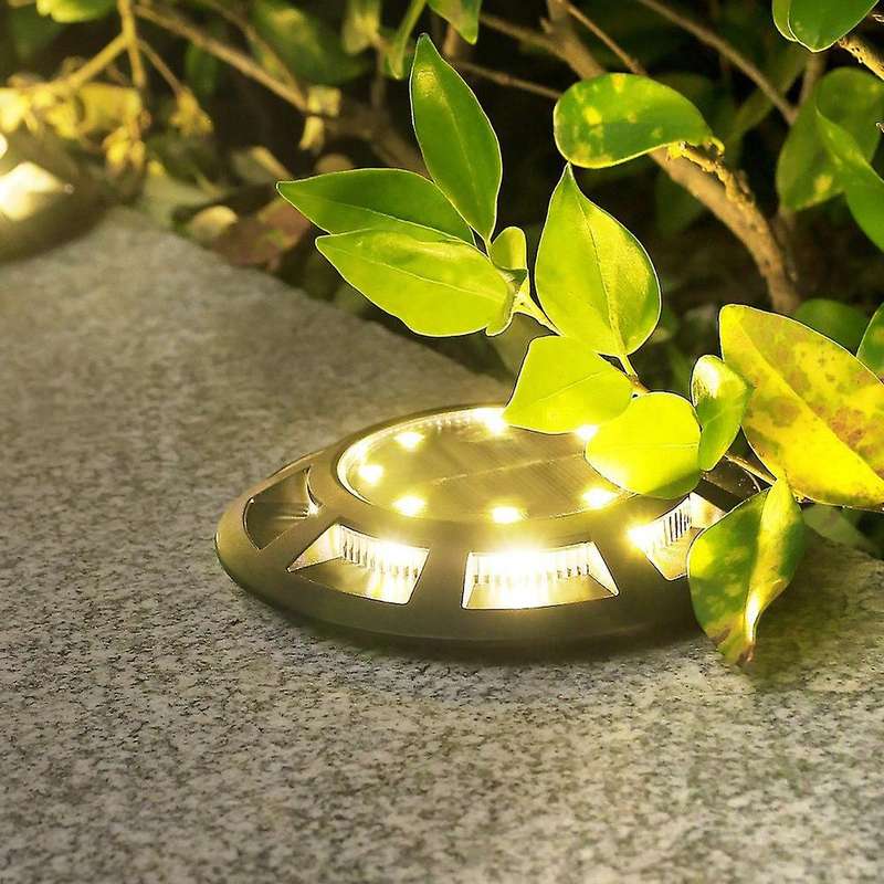 4pcs Solar Buried Light Outdoor Lawn Light Decor Waterproof Floor
