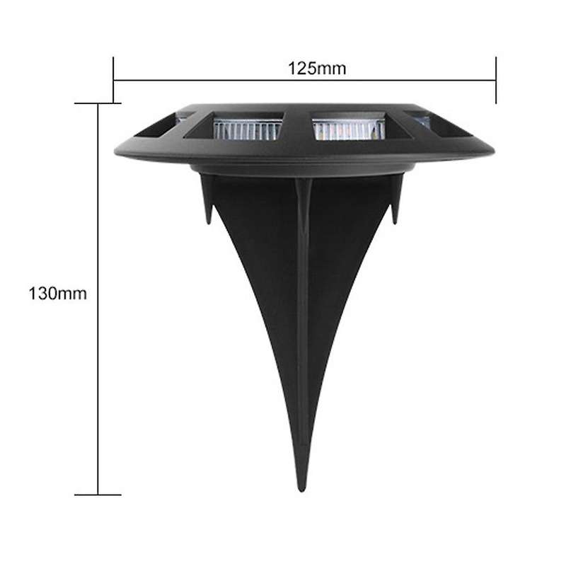 4pcs Solar Buried Light Outdoor Lawn Light Decor Waterproof Floor