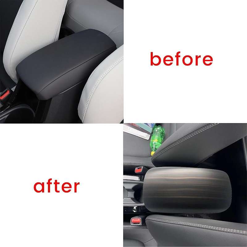 Peach Wood Grain Car Center Console Armrest Box Panel Cover Trim