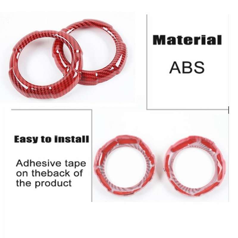 Air Conditioning Vent Outlet Ring for Suzuki Jimny,red Carbon Fiber
