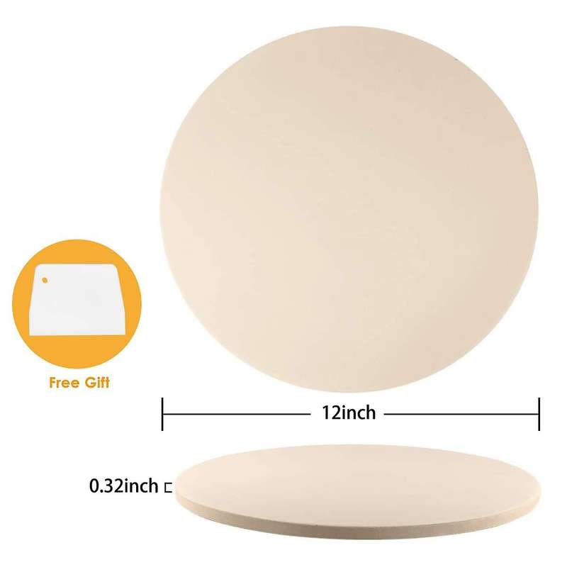 12inch Ceramic Pizza Baking Pan, for Grill Oven - Thermal Resistant