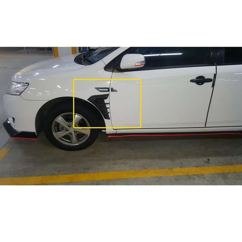 Car Splitter Spoiler Modification Side Mesh Ventilation Grille Fender