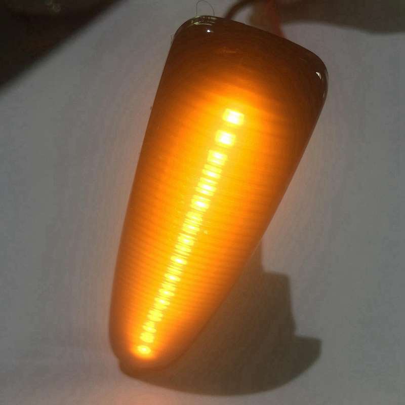 6x Smoked Lens Amber Led Front Side Marker Lights for Mitsubishi
