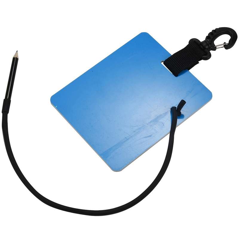 2x Dive Writing Slate with Swivel Clip and Pencil for Water Diving