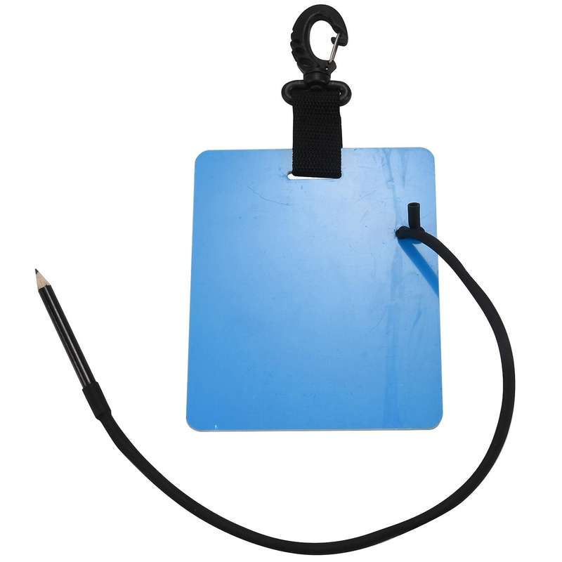 2x Dive Writing Slate with Swivel Clip and Pencil for Water Diving