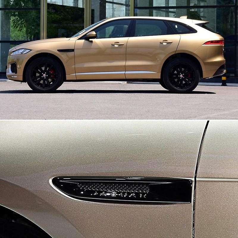 For -jaguar Xel 2018 2019 Car Side Fender Air Vent Cover,black