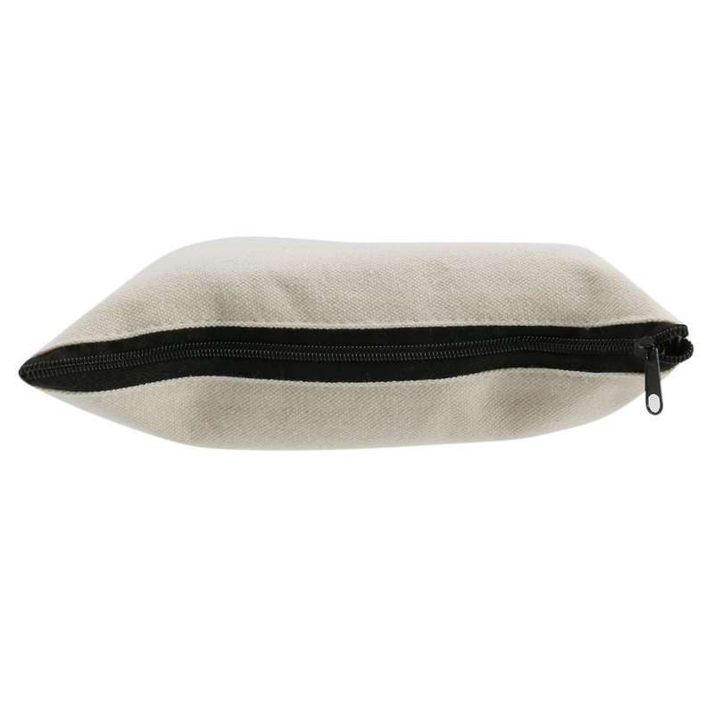 40 Pcs Canvas Pencil Pouch Zipper Makeup Bags Blank Craft Diy Bags
