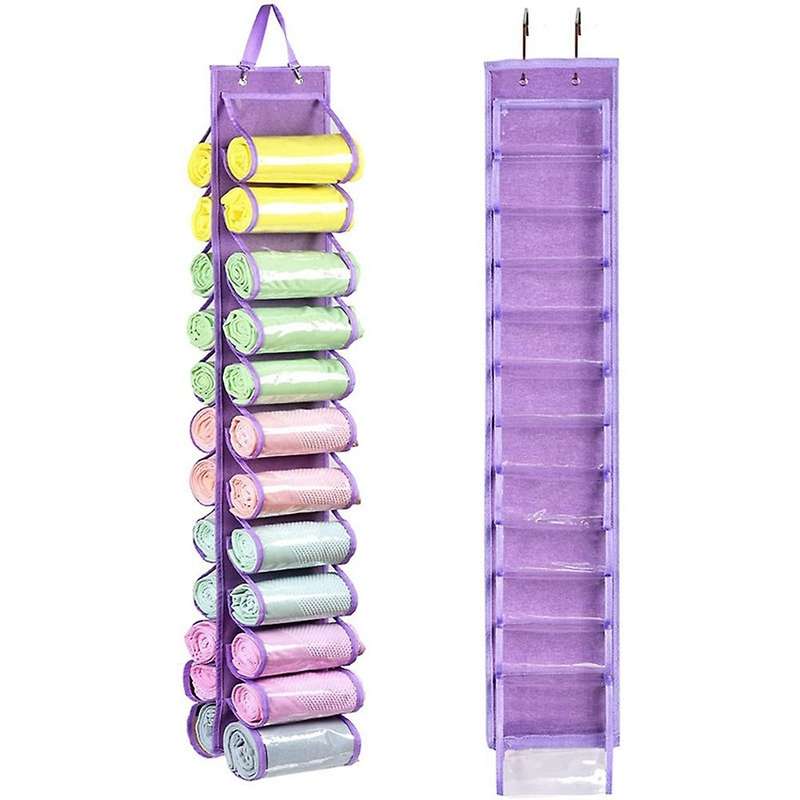 Vinyl Roll Holder Wall Mount Craft Vinyl Storage Rack-purple