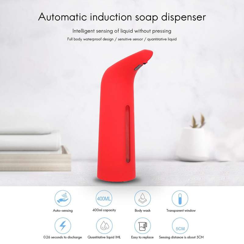 Automatic 400ml Electric Soap Dispenser with Sensor for Kitchens