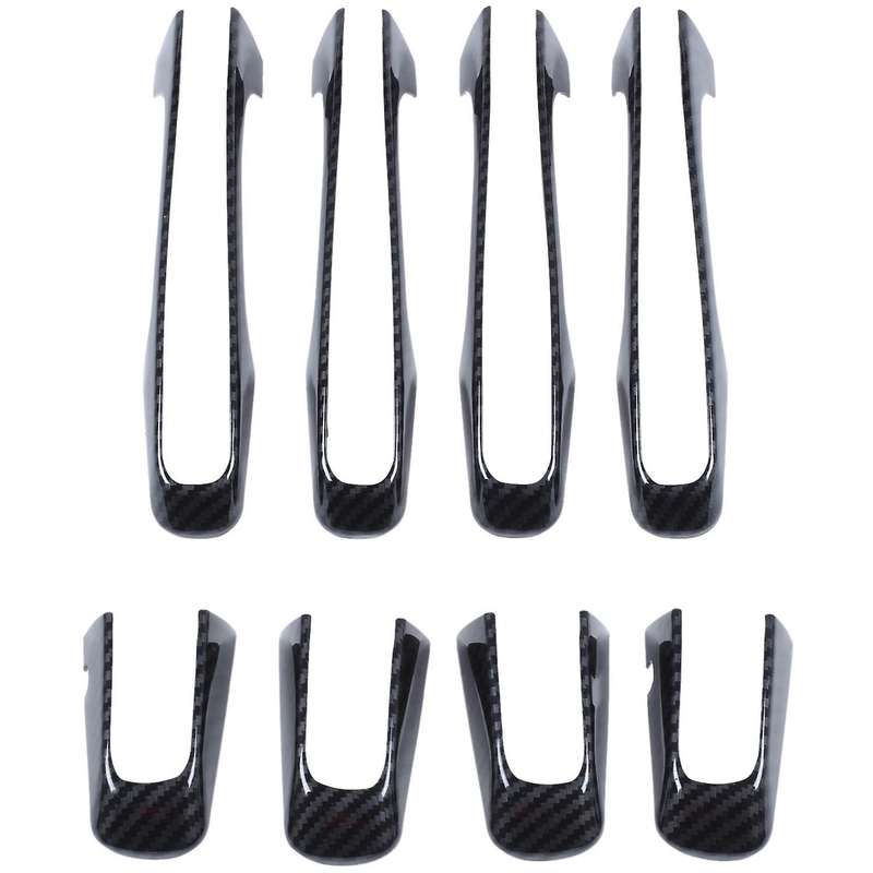 8pcs Carbon Fiber Abs Car Door Handle for Land Rover Discovery Sport