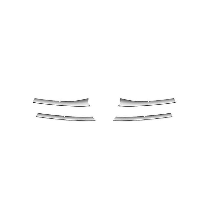 Chrome Front Bumper Mesh Center Upper Grille Grill Moulding Strips