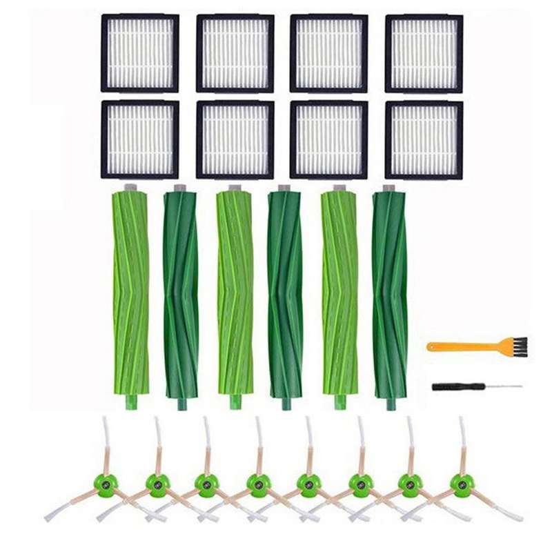 Hepa Filter Brush Roll for Irobot Roomba I7 E5 E6 I3 Series Robot