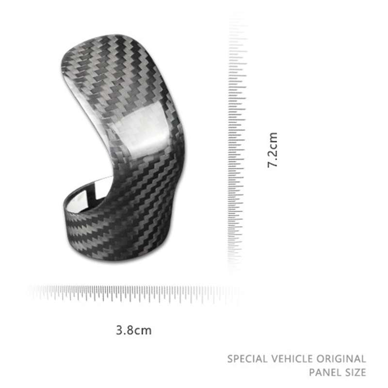 Carbon Fiber Car Gear Shift Knob Cover Trim for Lexus Nx Nx200t,black