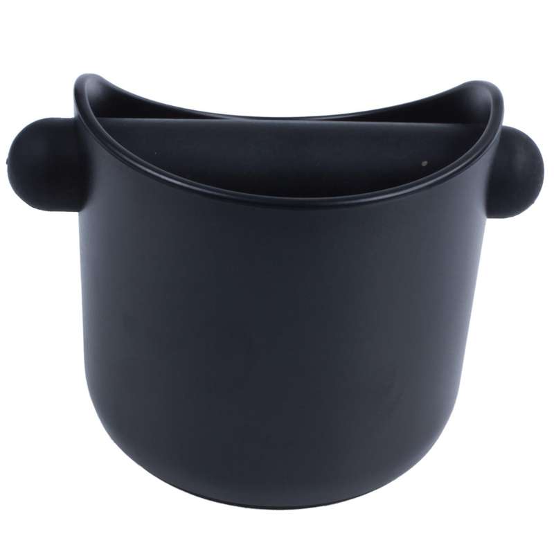 Coffee Grind Knock Box and Espresso Dump Bin (black)