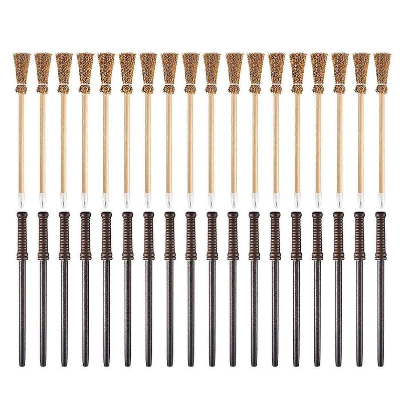 36pcs Wands Pencils and Witch Broom Pencils