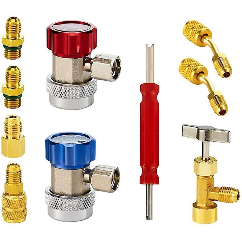Ac Adapter Tool Kit,r134a Can Tap,r134a Quick Couplers, R410 Adapters