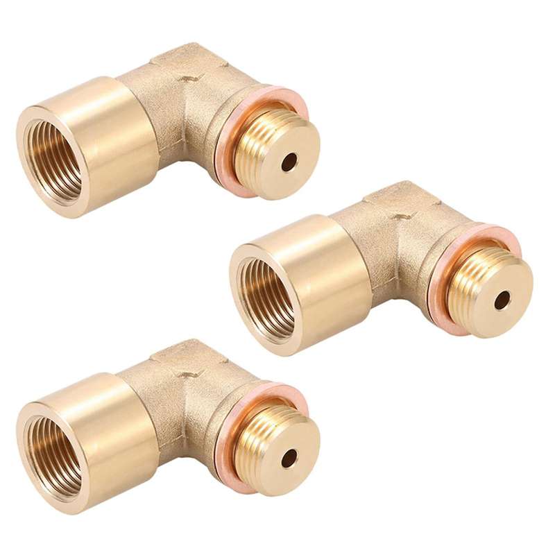 3x Angle 90 Lambda O2 Oxygen Sensor Extender Spacer for Decat