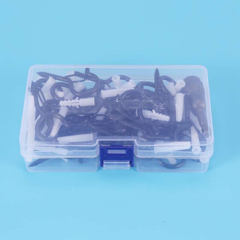 48 Pcs Q-hanger, Screw Hooks for Outdoor String Lights, Safety Buckle