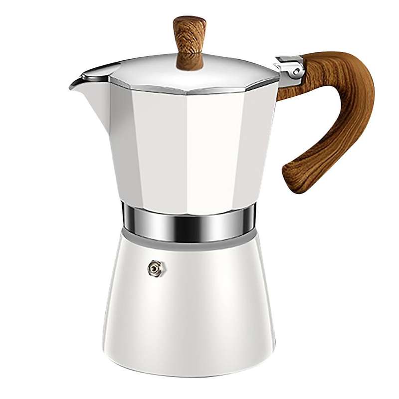 Stovetop Espresso Maker Moka Pot Manual Coffee Percolator Machine, B