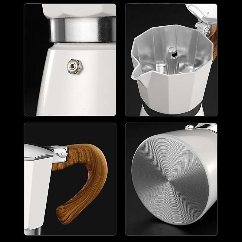 Stovetop Espresso Maker Moka Pot Manual Coffee Percolator Machine, B
