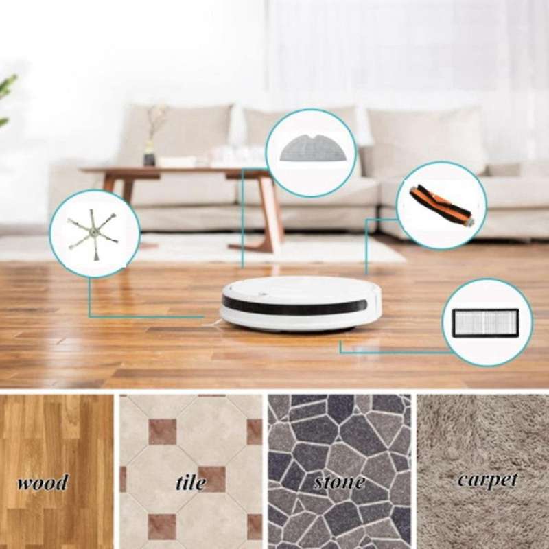 16pcs for Xiaomi Mijia 2c Spare Hepa Filter Mop Cloth Roller Brush